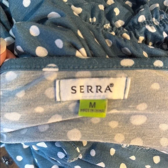 Serra Teal Polka Dot tiered maxi dress, Medium - Viral ALDI dress from last year - Picture 8 of 11